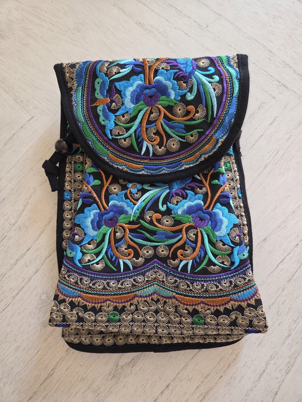 Goodhan Embroidered Backpack Purse for Women, Boho Bag